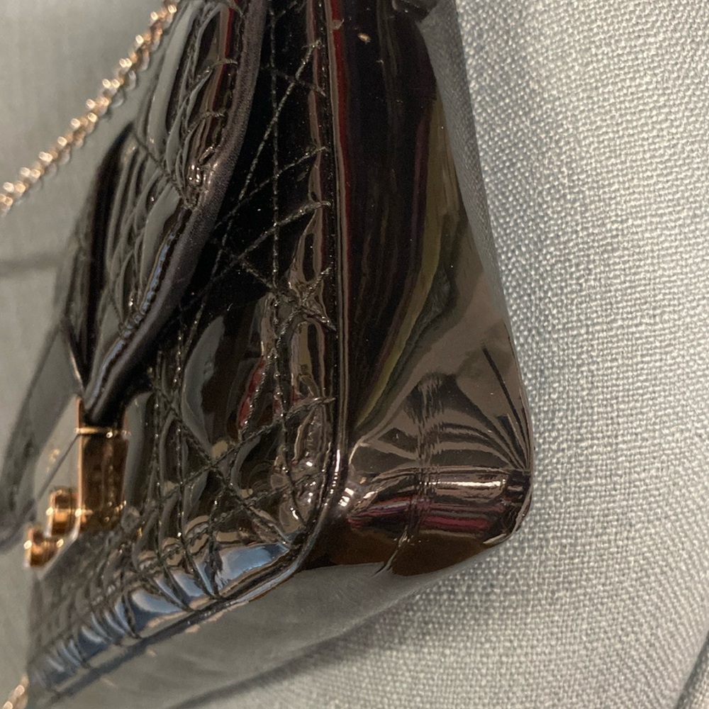 Christian Dior Authentic Small Cannage Miss Dior Patent Leather Black Crossbody - Picture 8 of 9